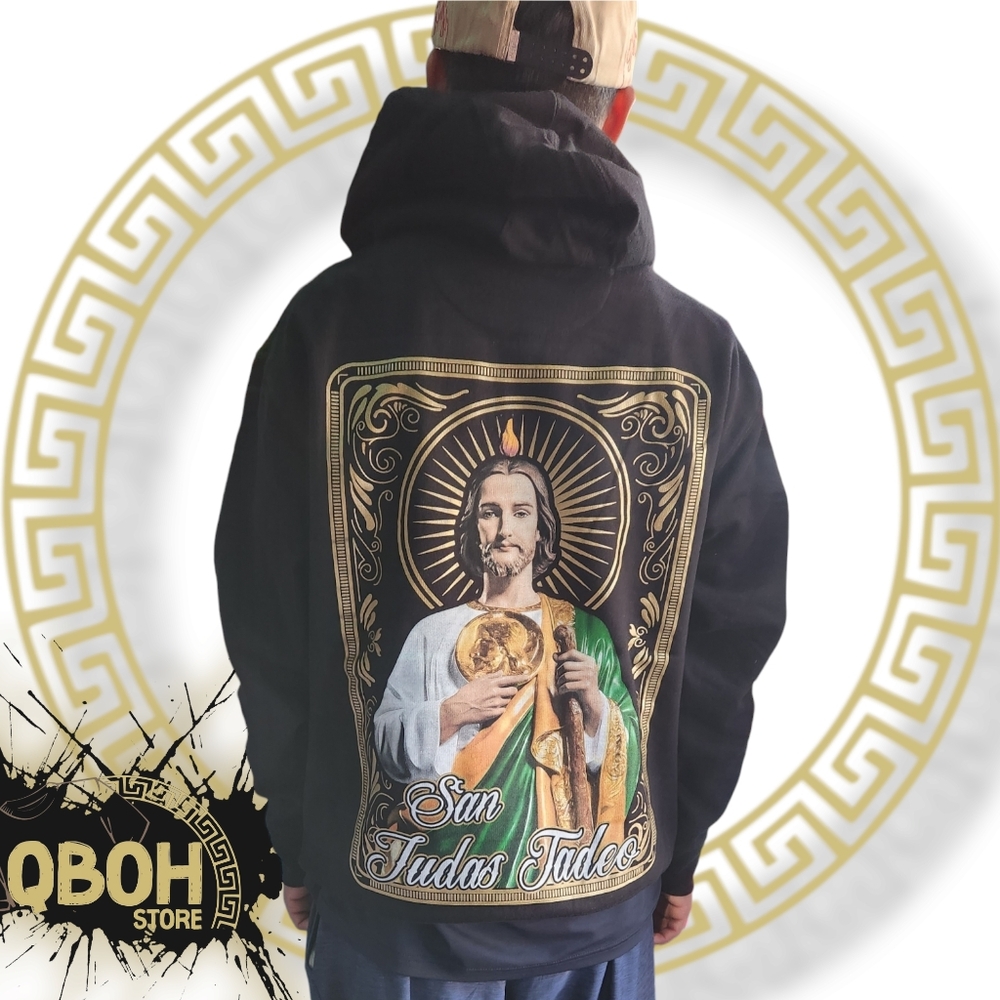 San Juditas Tadeo Gold Aura Hoodie